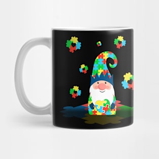 Gnome Puzzle Autism Awareness Mug